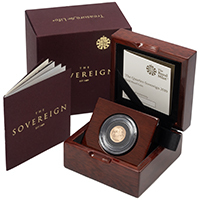 SVQ19 2019 Proof Quarter Sovereign Gold Coin Thumbnail