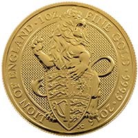 2016 Lion of England 1oz Gold Bullion