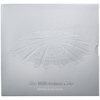 2000 Millennium Five Pound Crown Brilliant Uncirculated Coin In Folder Minted At The Dome Thumbnail