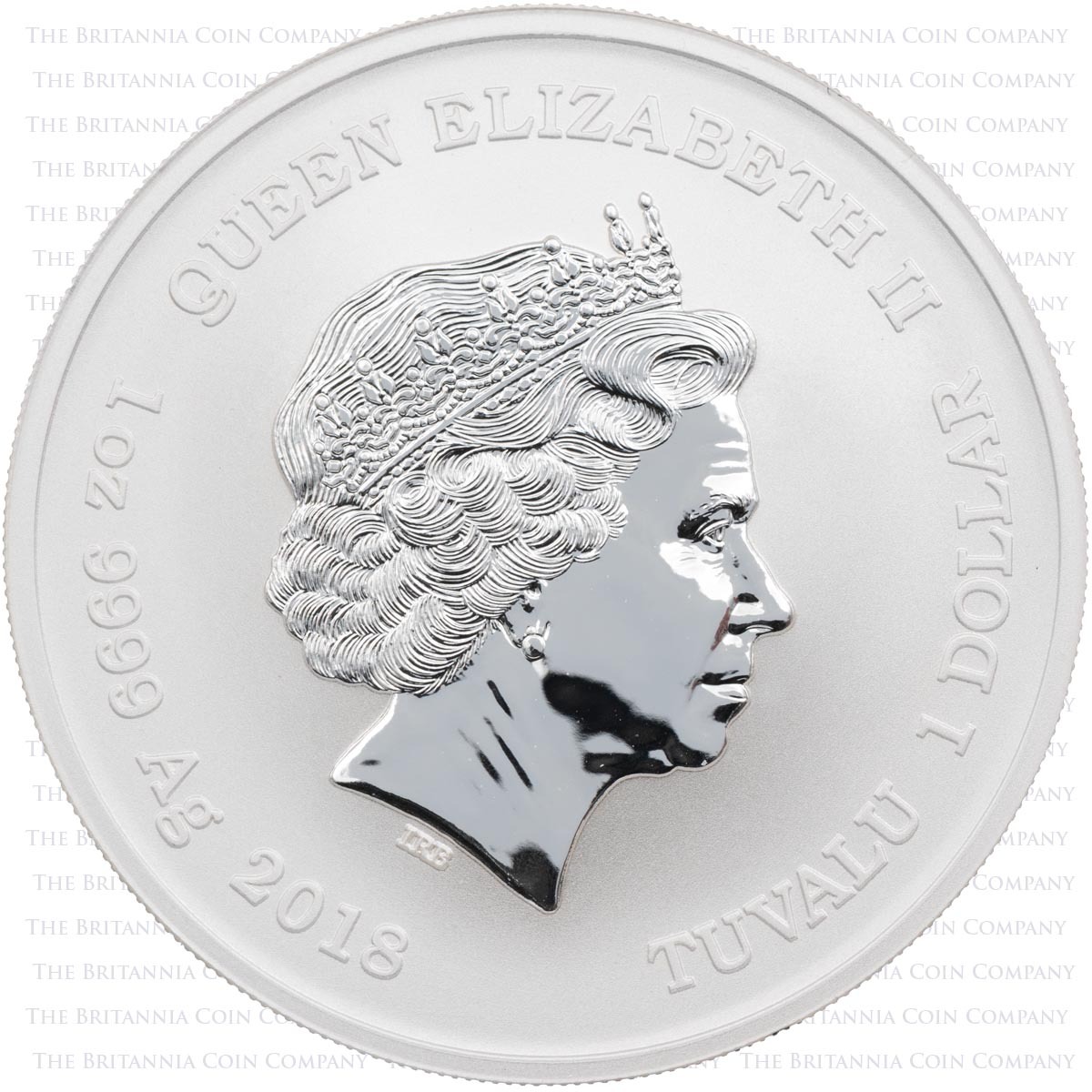 2018 Thor One Ounce Silver Bullion Tuvalu Coin obverse
