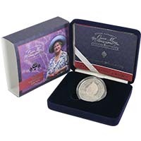 UKQMSP 2000 Queen Mother 100th Birthday £5 Crown Silver Proof Thumbnail