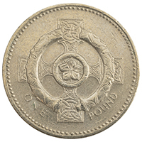 2001 Celtic Cross One Pound Circulated Coin Thumbnail