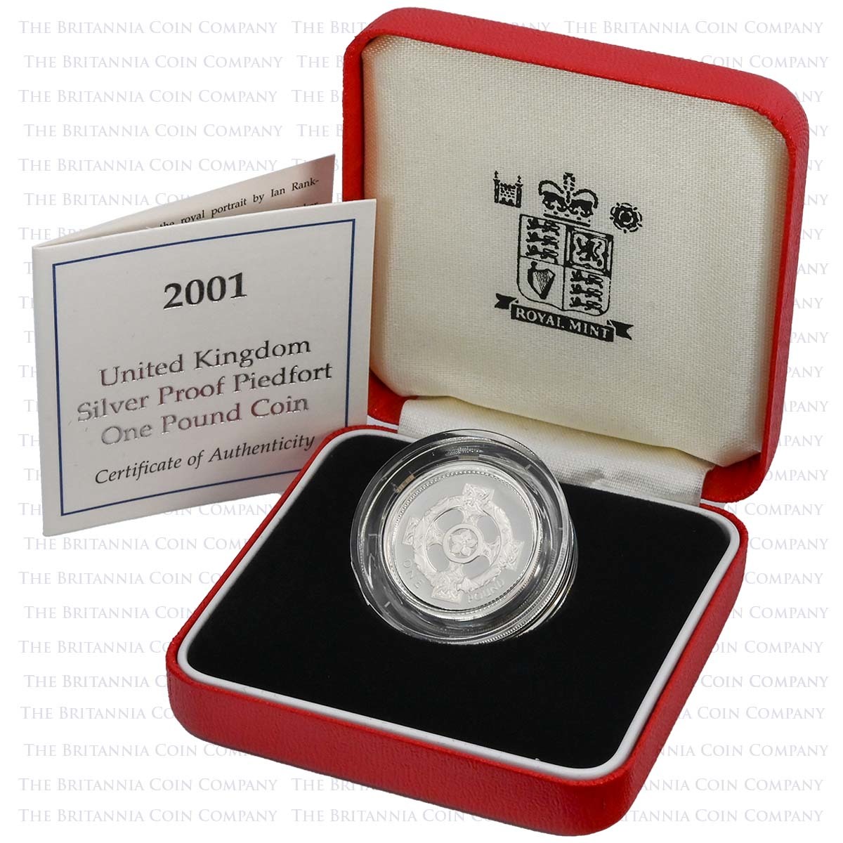 UK01PF 2001 Northern Ireland Celtic Cross £1 Piedfort Silver Proof Boxed