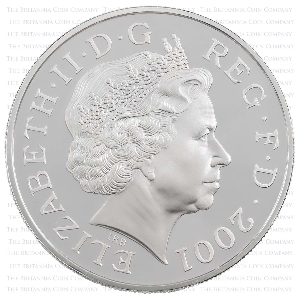 UKVESPBC 2001 Queen Victoria 100th Anniversary £5 Crown Silver Proof Obverse