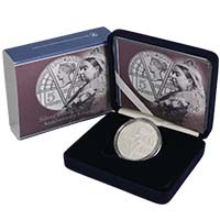 UKVESPBC 2001 Queen Victoria 100th Anniversary £5 Crown Silver Proof Thumbnail