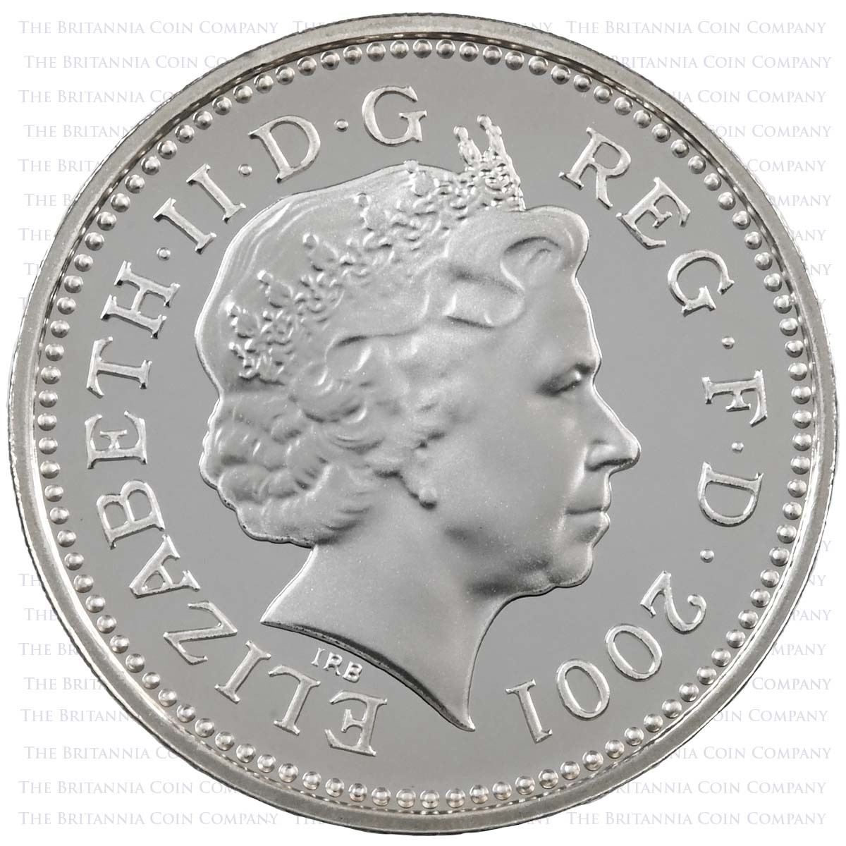 UK01SPBC 2001 Northern Ireland Celtic Cross £1 Silver Proof Obverse