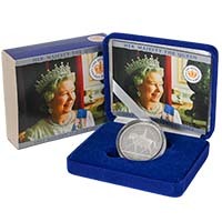 UKGJSP 2002 Elizabeth II Golden Jubilee £5 Crown Silver Proof Thumbnail