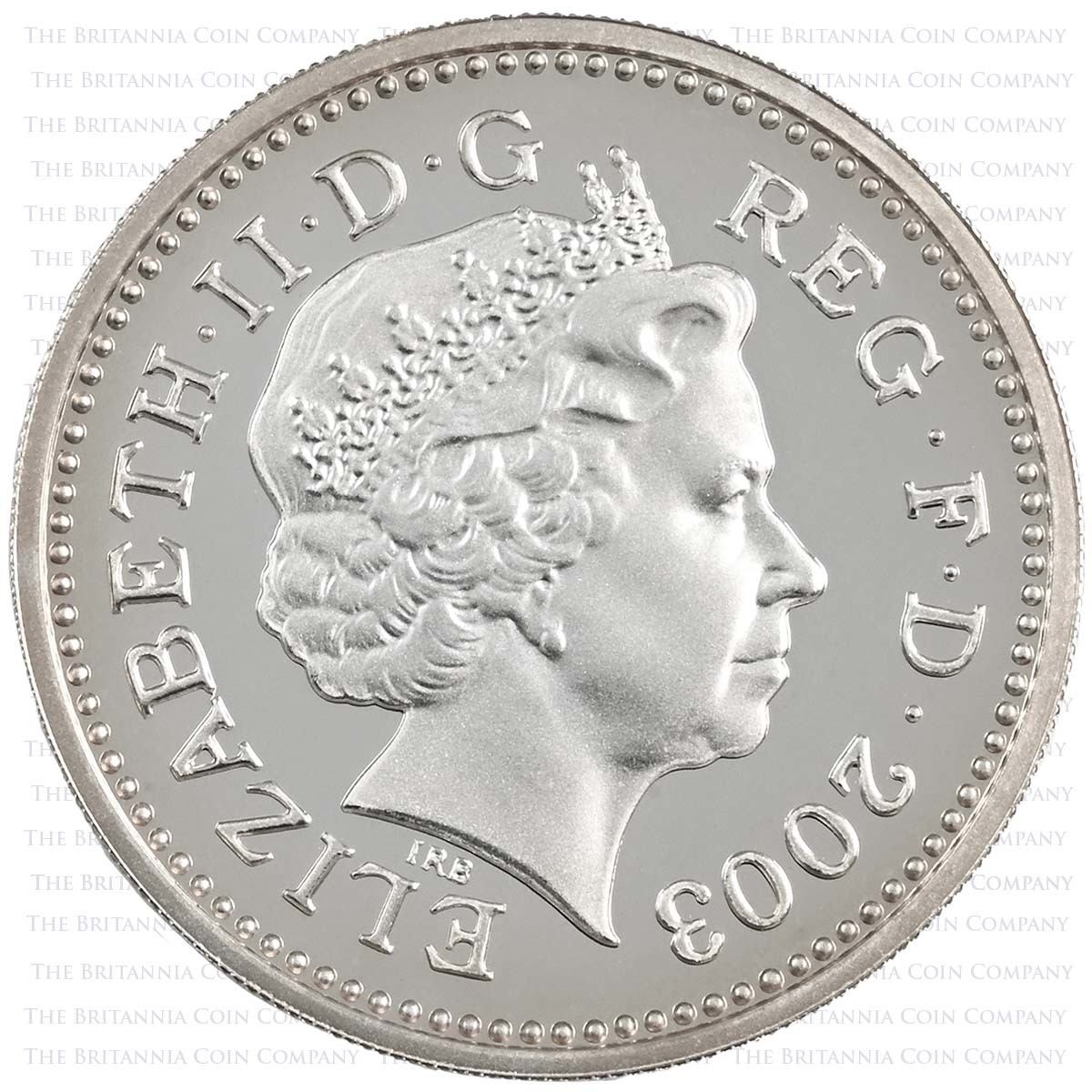 2003 Royal Arms £1 Piedfort Silver Proof Obverse