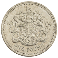 2003 Royal Arms One Pound Circulated Coin Thumbnail