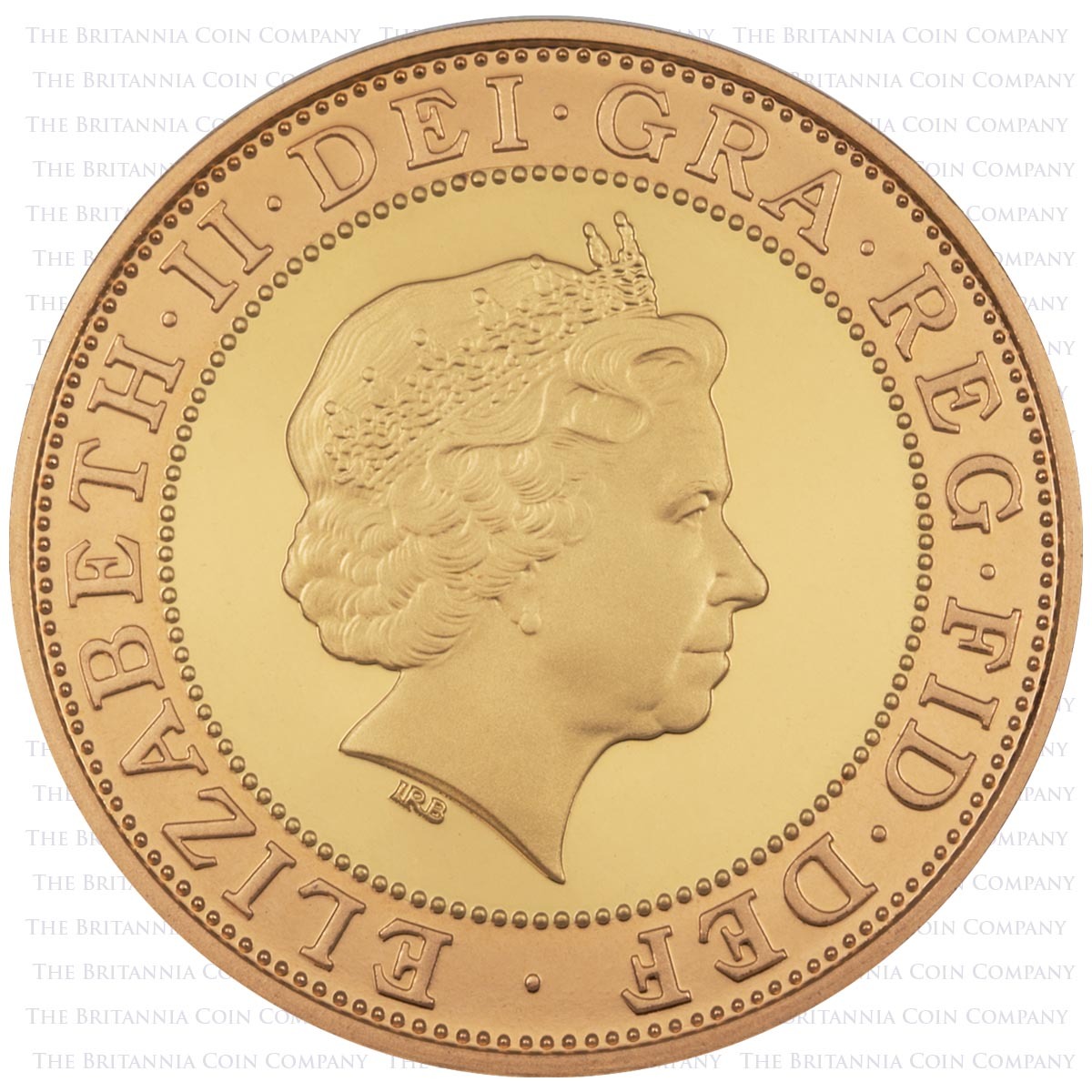 2006 Isambard Kingdom Brunel Paddington Station Two Pound Gold Proof Coin Obverse