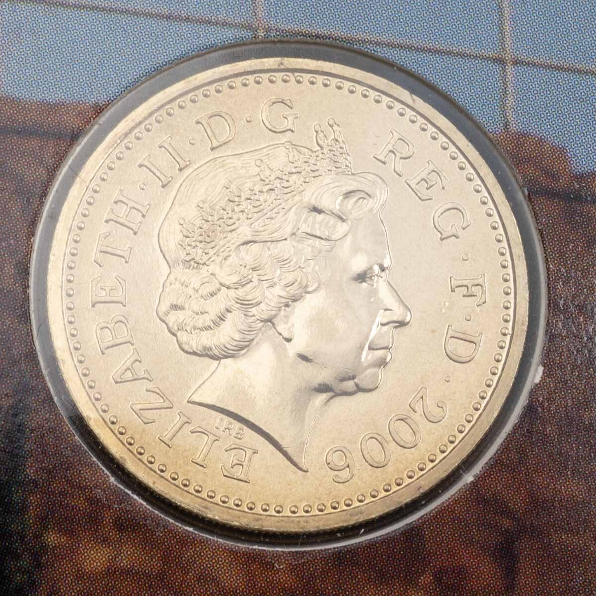 Elizabeth II UK06BU 2006 Egyptian Arch Bridge One Pound Brilliant Uncirculated Mint Pack Coin