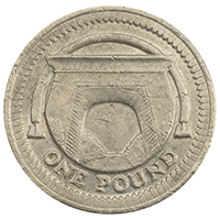 2006 Egyptian Arch Bridge One Pound Circulated Coin Thumbnail