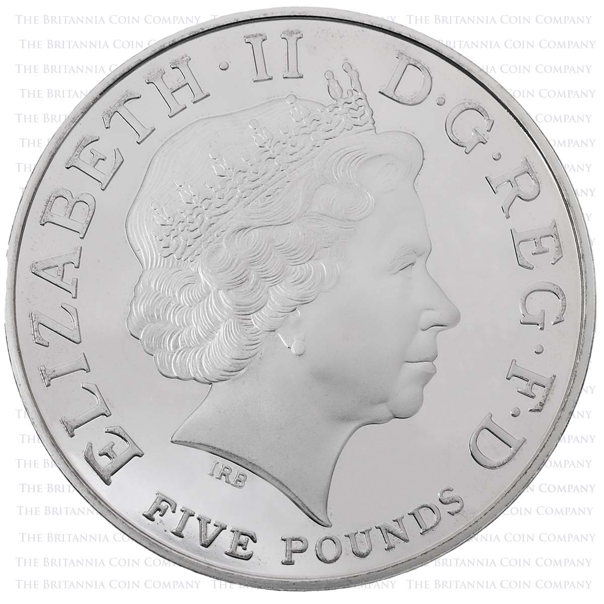 UK80SP 2006 Elizabeth II 80th Birthday £5 Crown Silver Proof Obverse