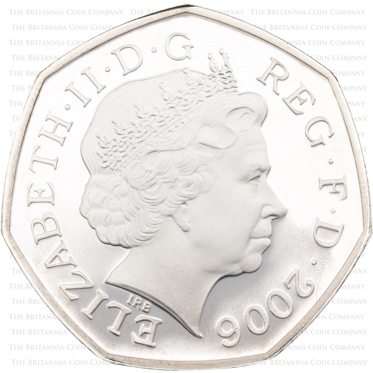 2006 Victoria Cross Medal Fifty Pence Silver Proof Coin UK06VCMSP obverse design