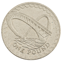 2007 Gateshead Millennium Bridge One Pound Circulated Coin Thumbnail