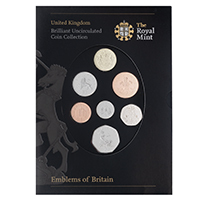 UK08EMBU 2008 Emblems Of Britain Brilliant Uncirculated Coin Set thumbnail