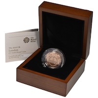 2010 London One Pound Gold Proof Capital Cities Coin Thumbnail