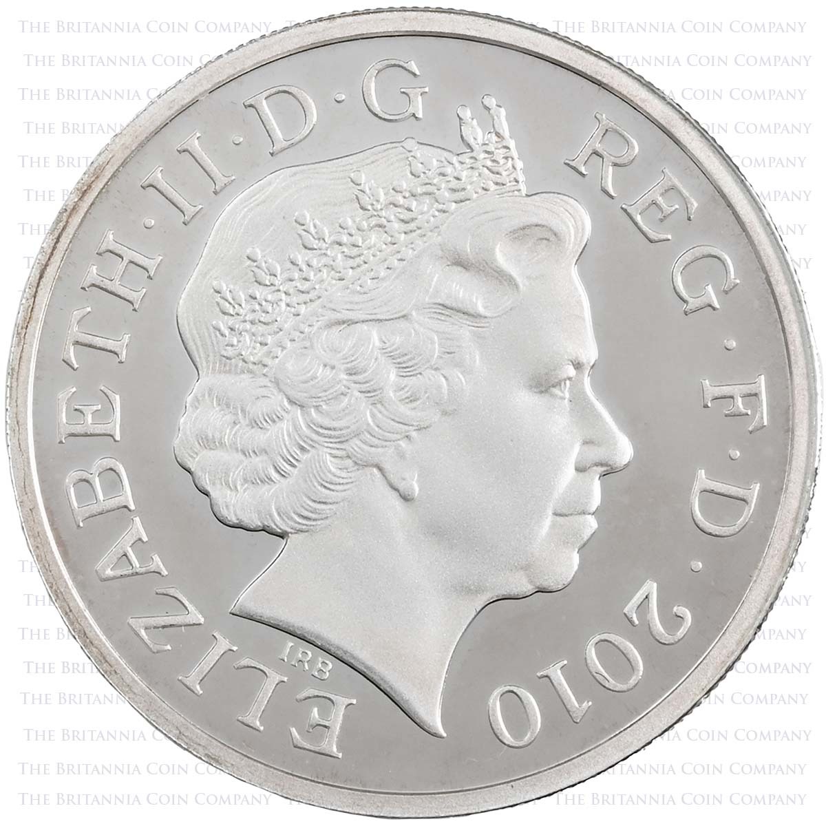 UK10NIPF 2010 Capital Cities Belfast £1 Piedfort Silver Proof Obverse