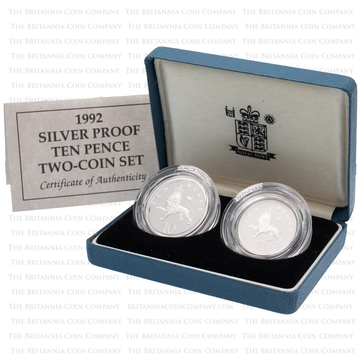 1992 10p Two-Coin Silver Proof Set | Royal Mint