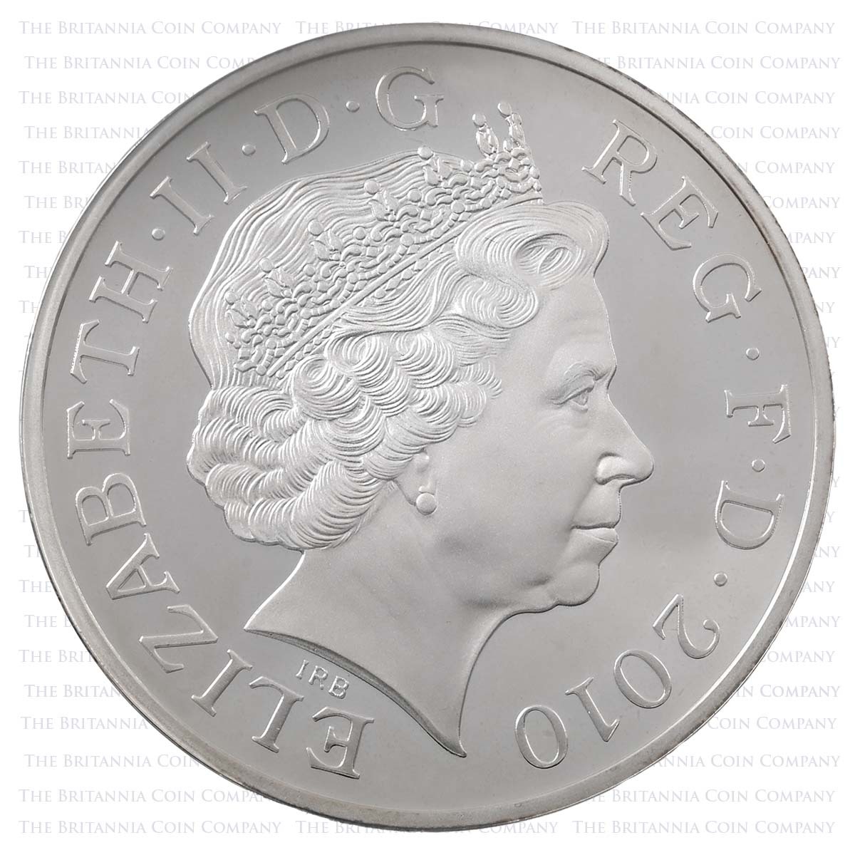 UKRMSP 2010 Restoration of the Monarchy 350th Anniversary £5 Crown Silver Proof Obverse