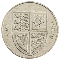 2011 Royal Arms Shield One Pound Circulated Coin Thumbnail