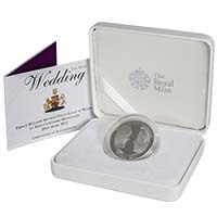 UK11RWSP 2011 Royal Wedding Kate and William £5 Crown Silver Proof Thumbnail