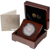2012 Diamond Jubilee Five Pound Crown Piedfort Platinum Proof Coin Thumbnail