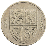 2012 Royal Arms Shield One Pound Circulated Coin Thumbnail