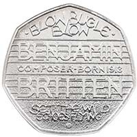 UK13BBSP 2013 Benjamin Britten 50p Silver Proof Thumbnail