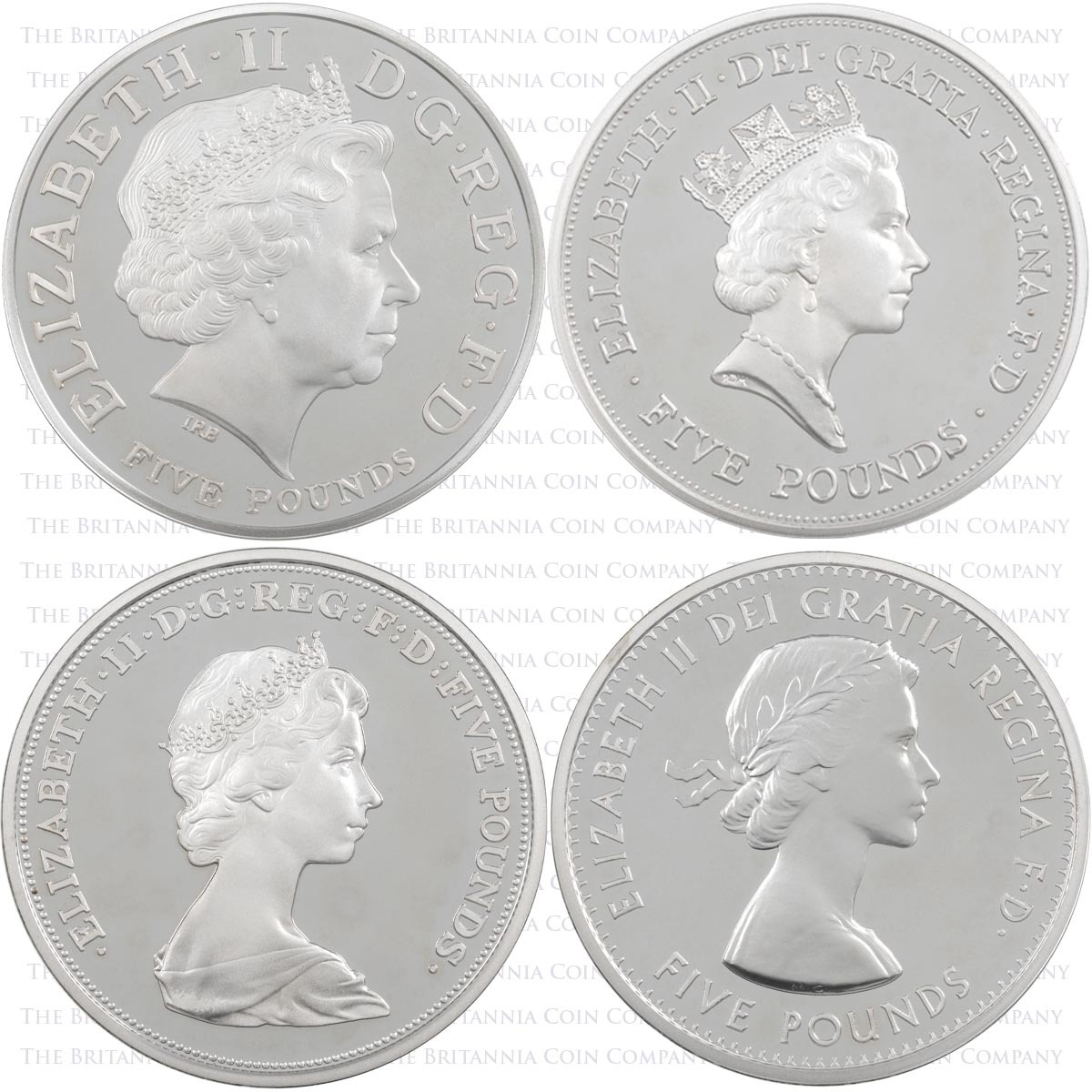 uk13qp4p-2013-£5-silver-piedfort-the-queens-coronation-60th-anniversary-portrait-collection-4-coin-set-002-m