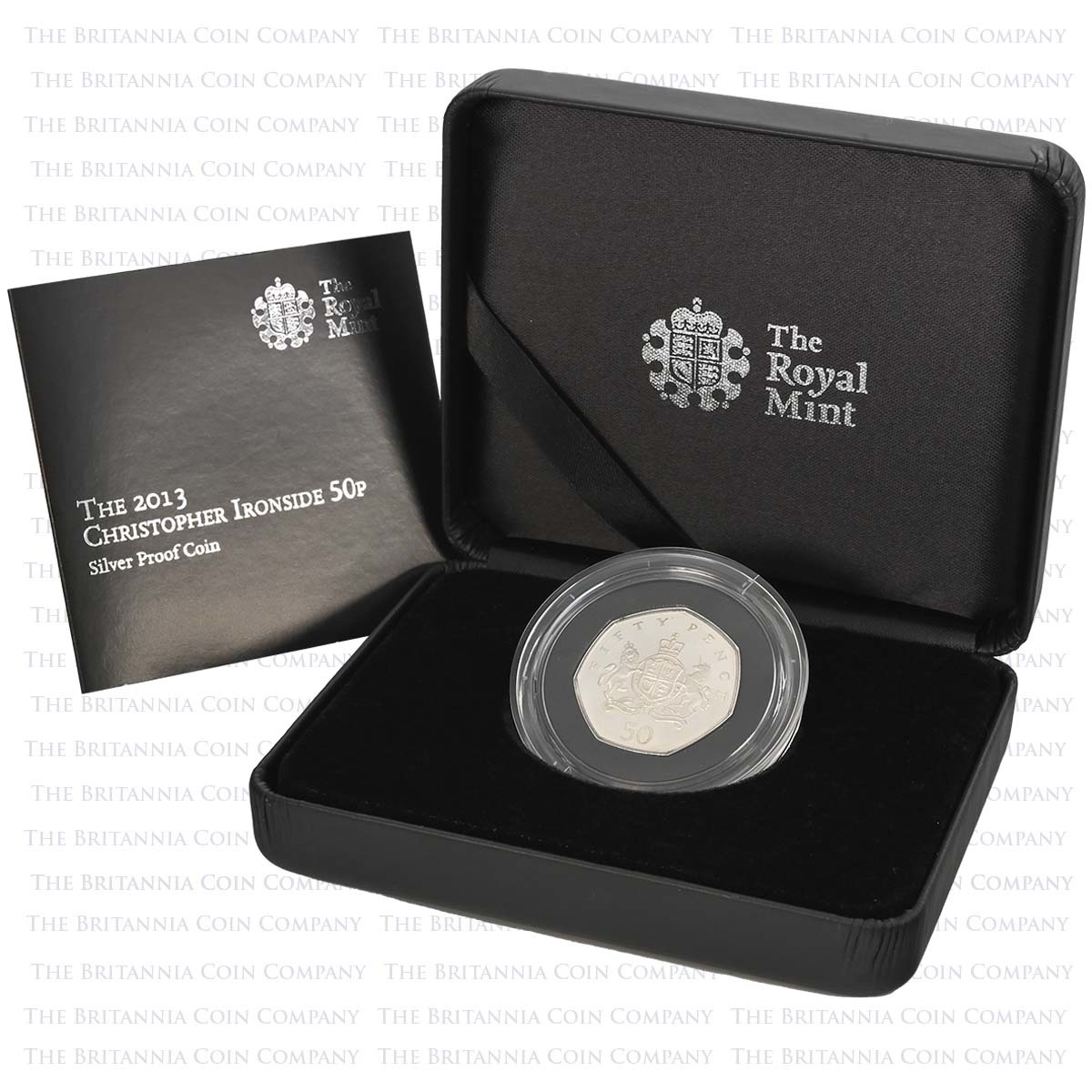 UK13RSSP 2013 Christopher Ironsides Britannia 50p Silver Proof Boxed
