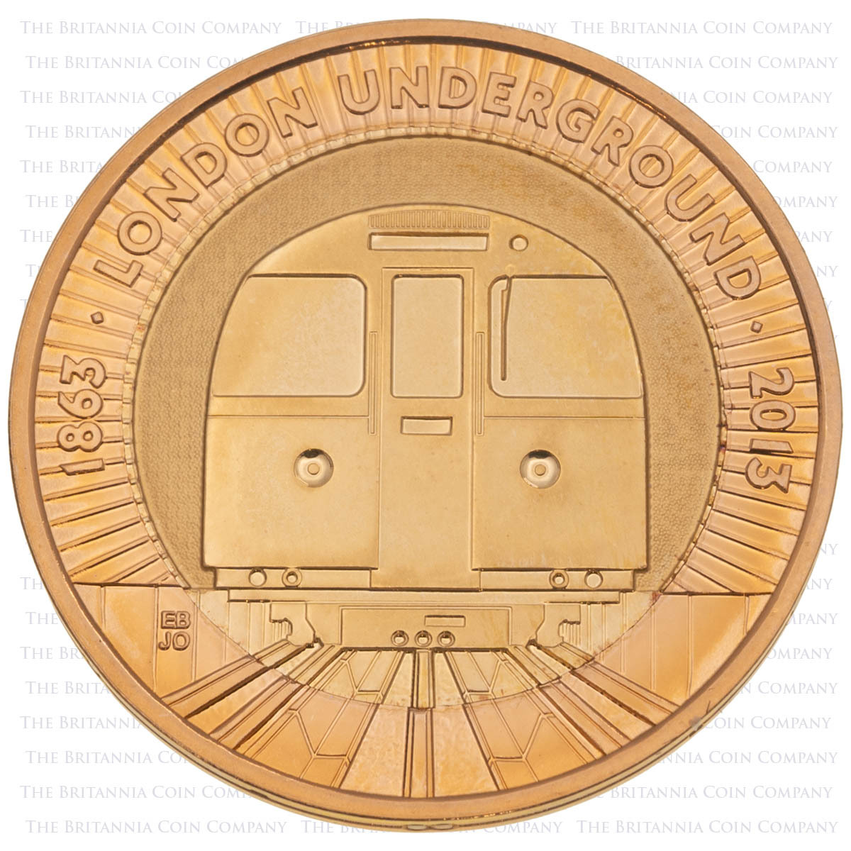 2013 London Underground Two Pound Gold Proof Coin Set Tube Train