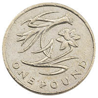 2013 Leek And Daffodil One Pound Floral Emblems Circulated Coin Thumbnail