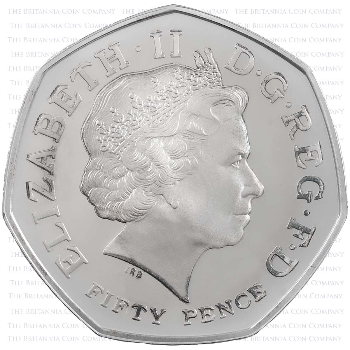 UK14CGS 2014 Commonwealth Games 50p Silver Proof Obverse