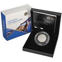 UK14CGS 2014 Commonwealth Games 50p Silver Proof Thumbnail