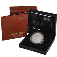 UK15QASP 2014 Death Of Queen Anne 350th Anniversary £5 Crown Silver Proof Thumbnail