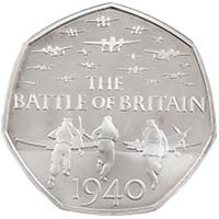 UK15BBSP 2015 Battle of Britain 50p Silver Proof Thumbnail