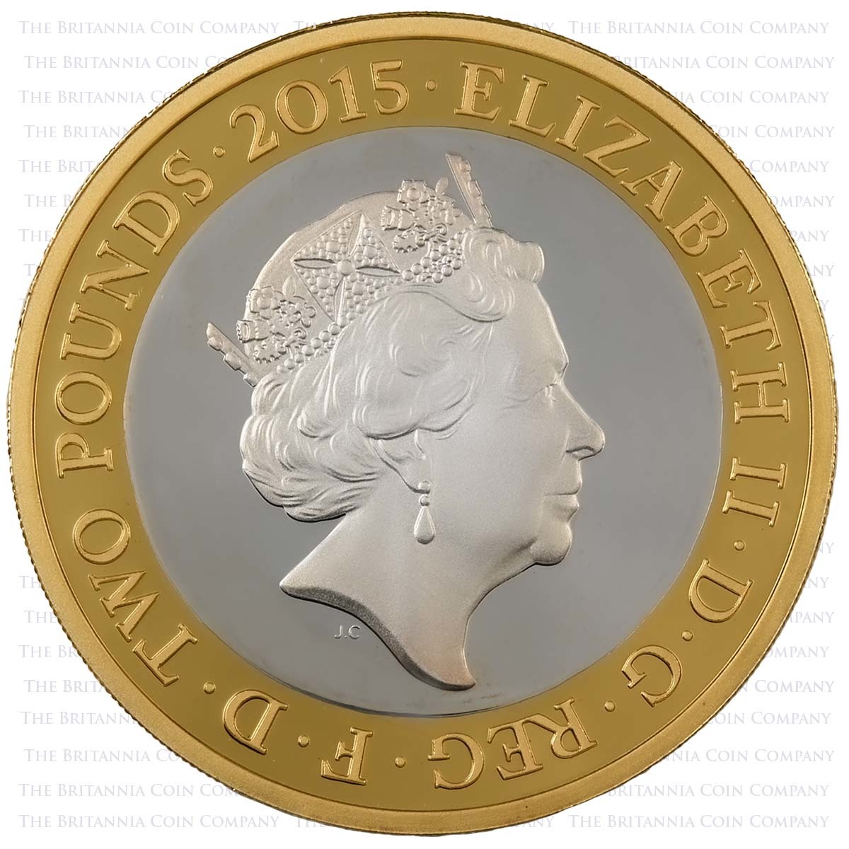 UK15PFCS 2015 UK Piedfort Silver Proof Annual Set Magna Carta Obverse
