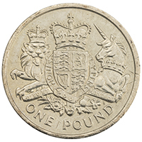 2015 Royal Arms One Pound Circulated Coin Thumbnail