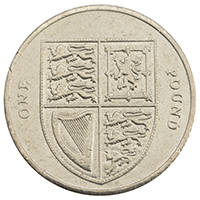 2015 Royal Arms Shield One Pound Circulated Coin Thumbnail