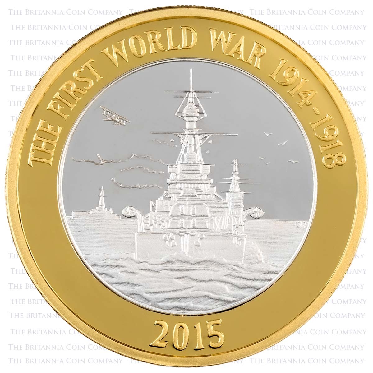 UK15PFCS 2015 UK Piedfort Silver Proof Annual Set Navy Reverse