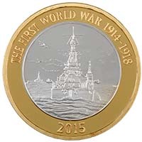UK15W1SP 2015 Royal Navy £2 Silver Proof Thumbnail