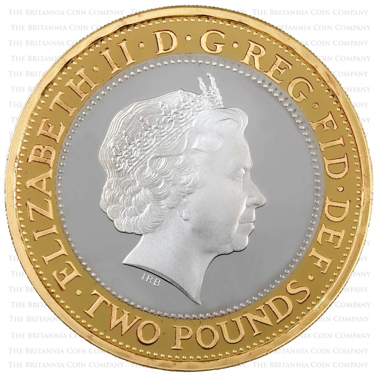 UK15W1SP 2015 Royal Navy £2 Silver Proof Obverse