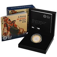 UK15W1SP 2015 Royal Navy First World War Two Pound Silver Proof Coin Thumbnail