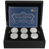 UK15W1SS 2015 First World War Five Pound Silver Proof Coin Set Thumbnail