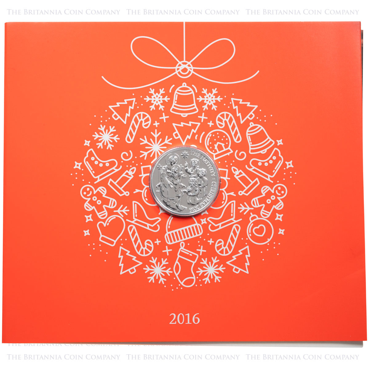 UK1620CH 2016 Christmas Nativity Story Twenty Pound Silver Brilliant Uncirculated Coin In Folder