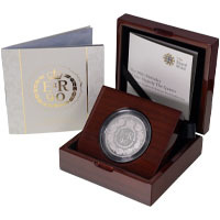 UK1690PM 2016 Queen Elizabeth II's Ninetieth Birthday Five Pound Crown Piedfort Platinum Proof Coin Thumbnail