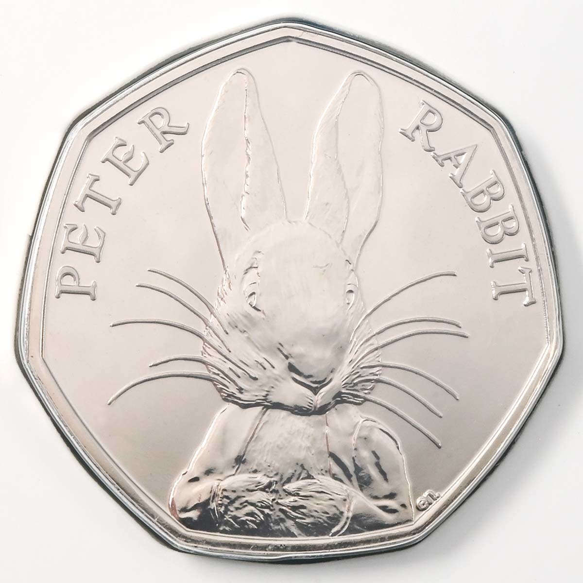 UK16BPRB 2016 Beatrix Potter Peter Rabbit Fifty Pence Brilliant Uncirculated Coin In Folder Reverse