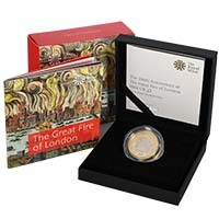 UK16GFPF 2016 Great Fire of London £2 Piedfort Silver Proof Thumbnail