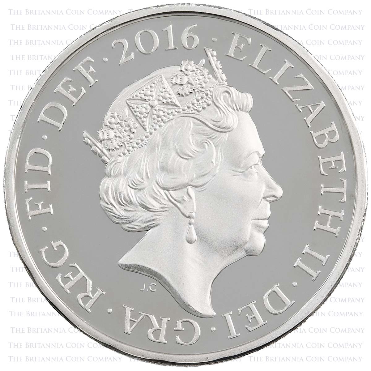 UK16L1PF 2016 Last Round Pound £1 Piedfort Silver Proof Obverse